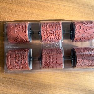 Stampin' Up! Red Rubber Stamp Wheel Set